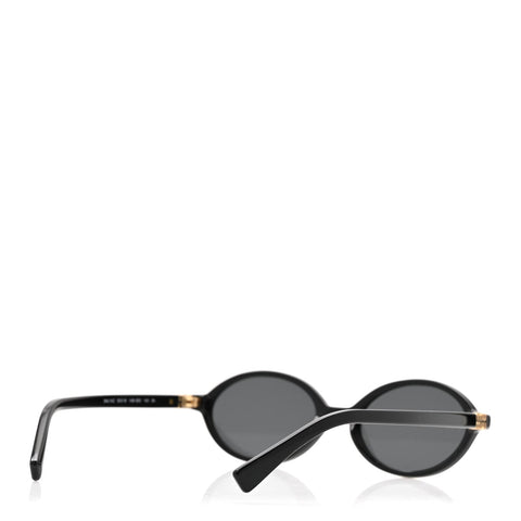 Acetate Oval Regard Sunglasses SMU04Z Black