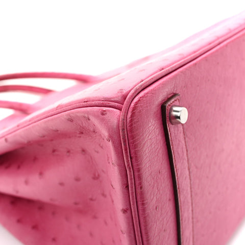 Ostrich Birkin 35 Fuchsia
