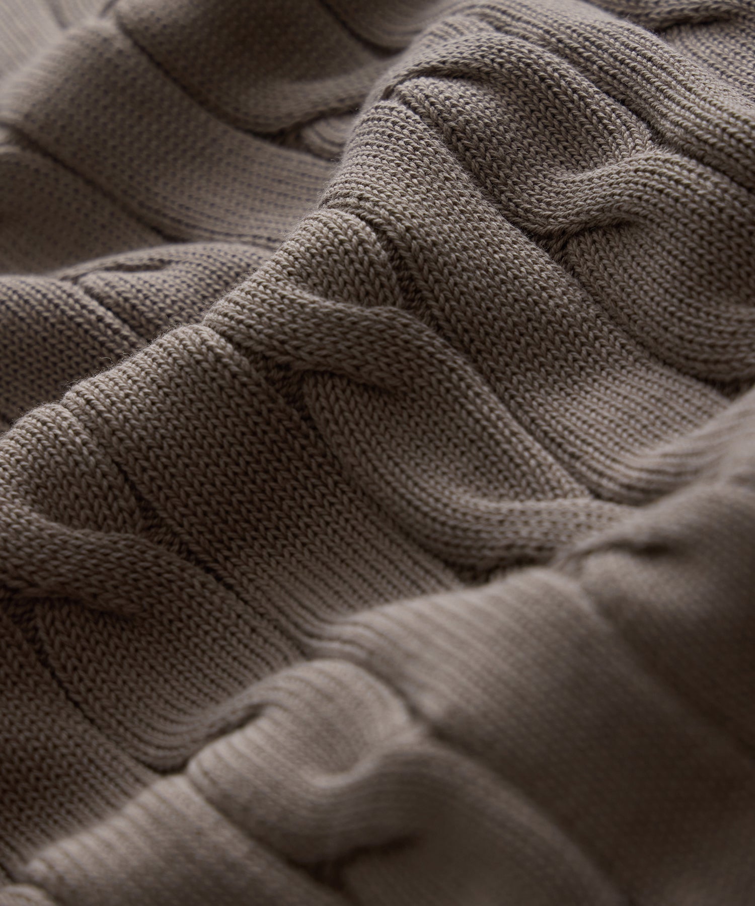 Italian Cotton Cable Sweater Polo
