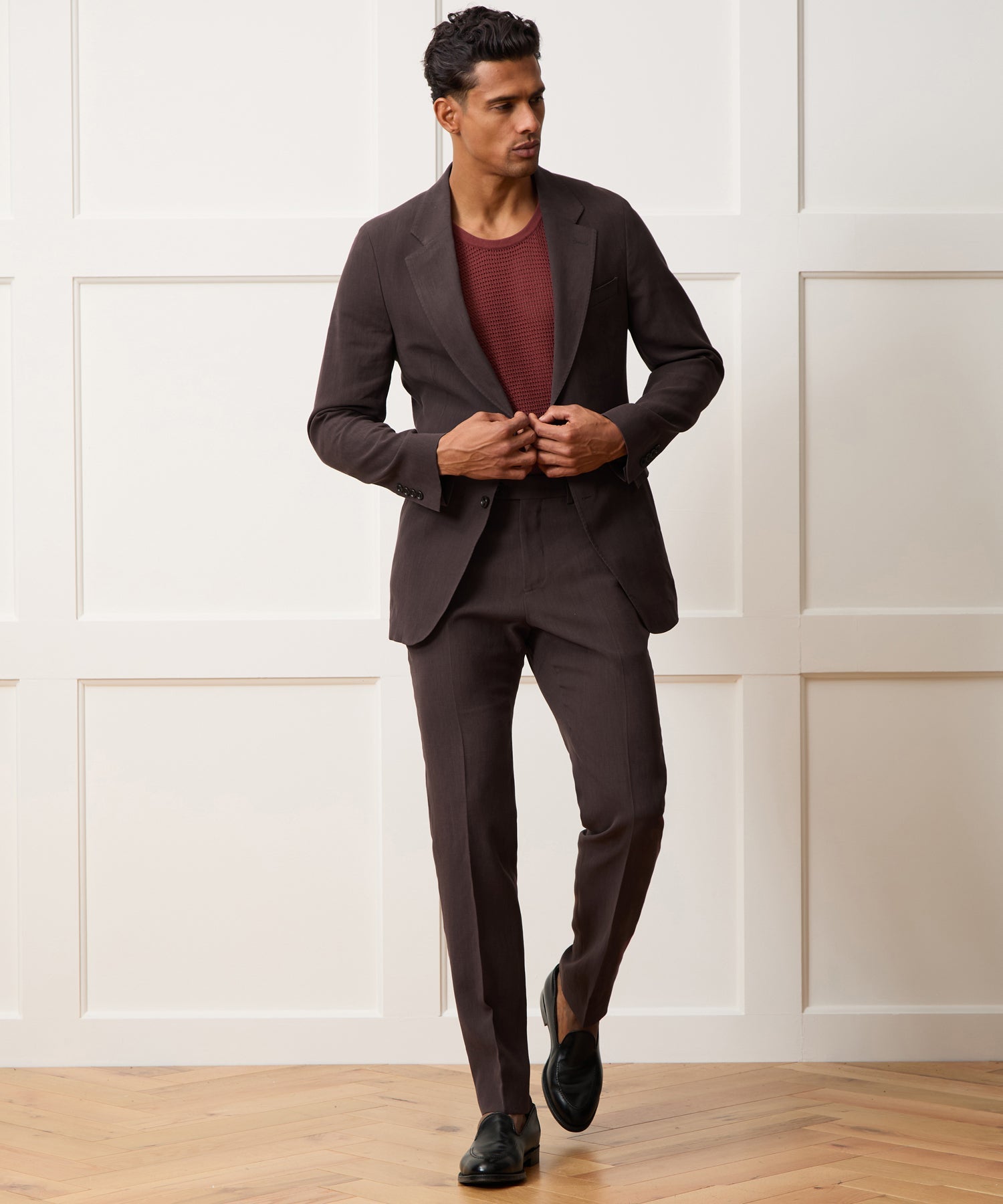 Italian Sueded Linen Sutton Trouser