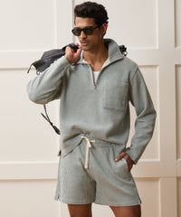 Striped Quarter-Zip Polo