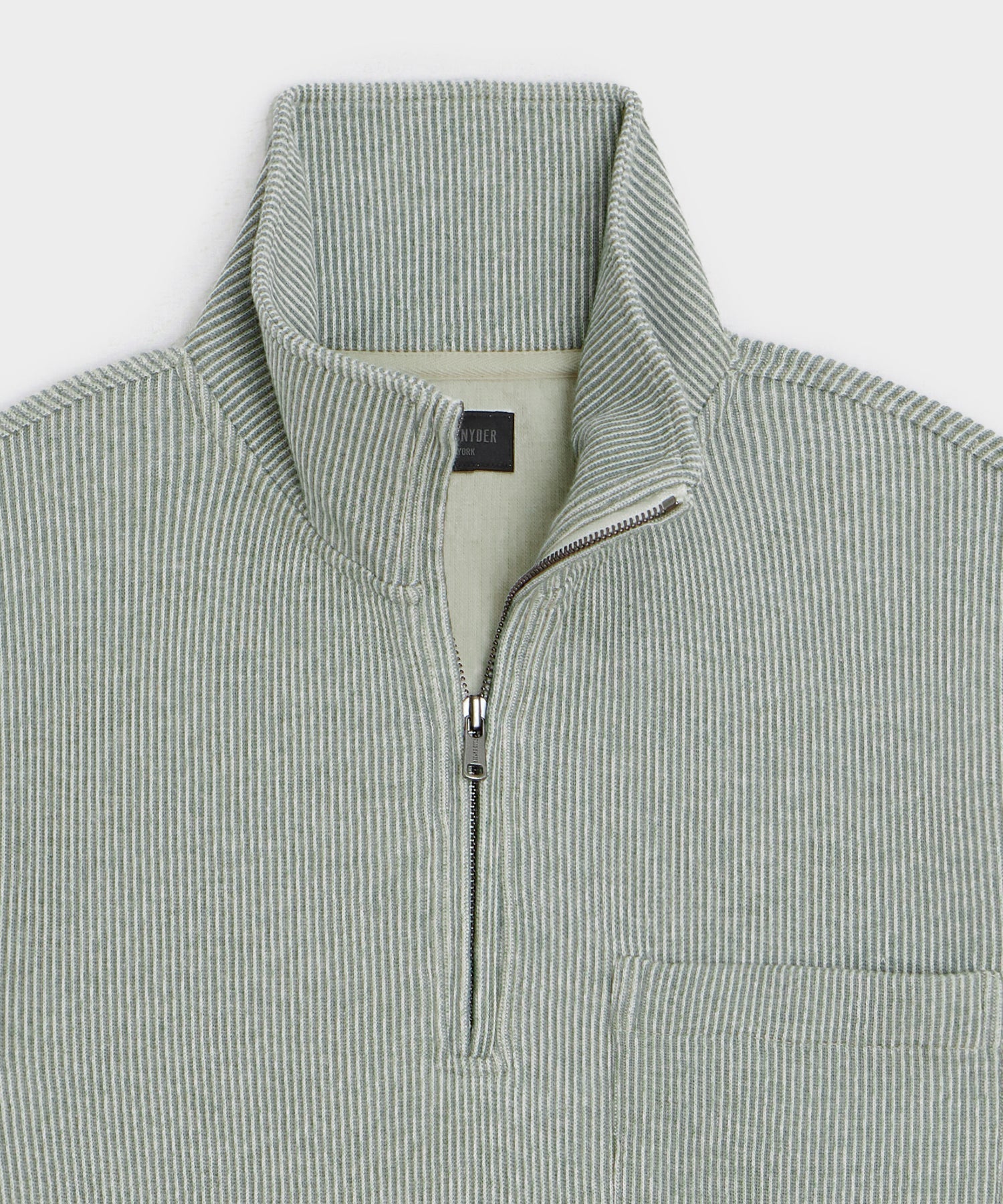 Striped Quarter-Zip Polo
