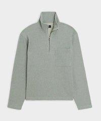 Striped Quarter-Zip Polo