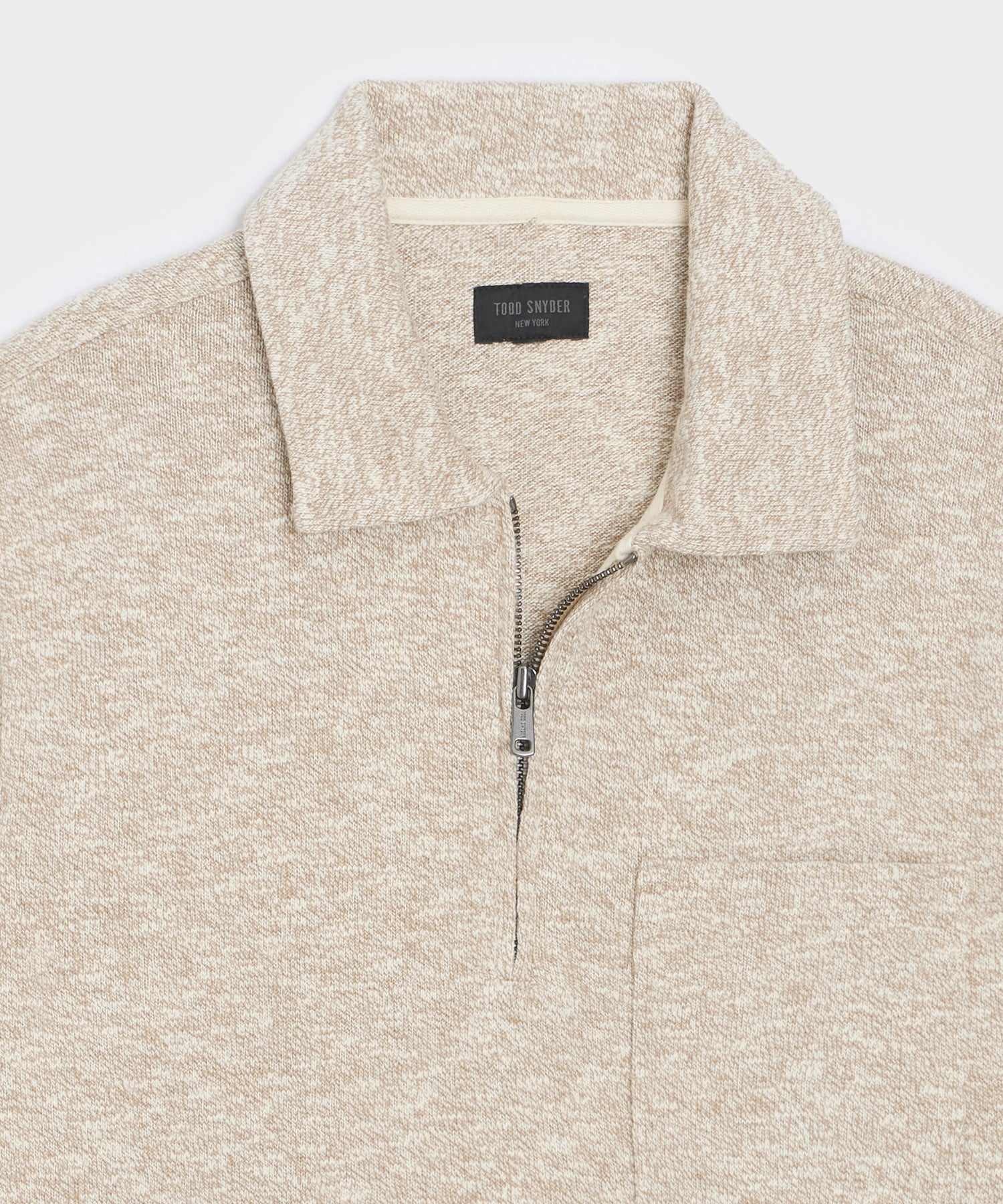 Heathered Quarter-Zip Polo