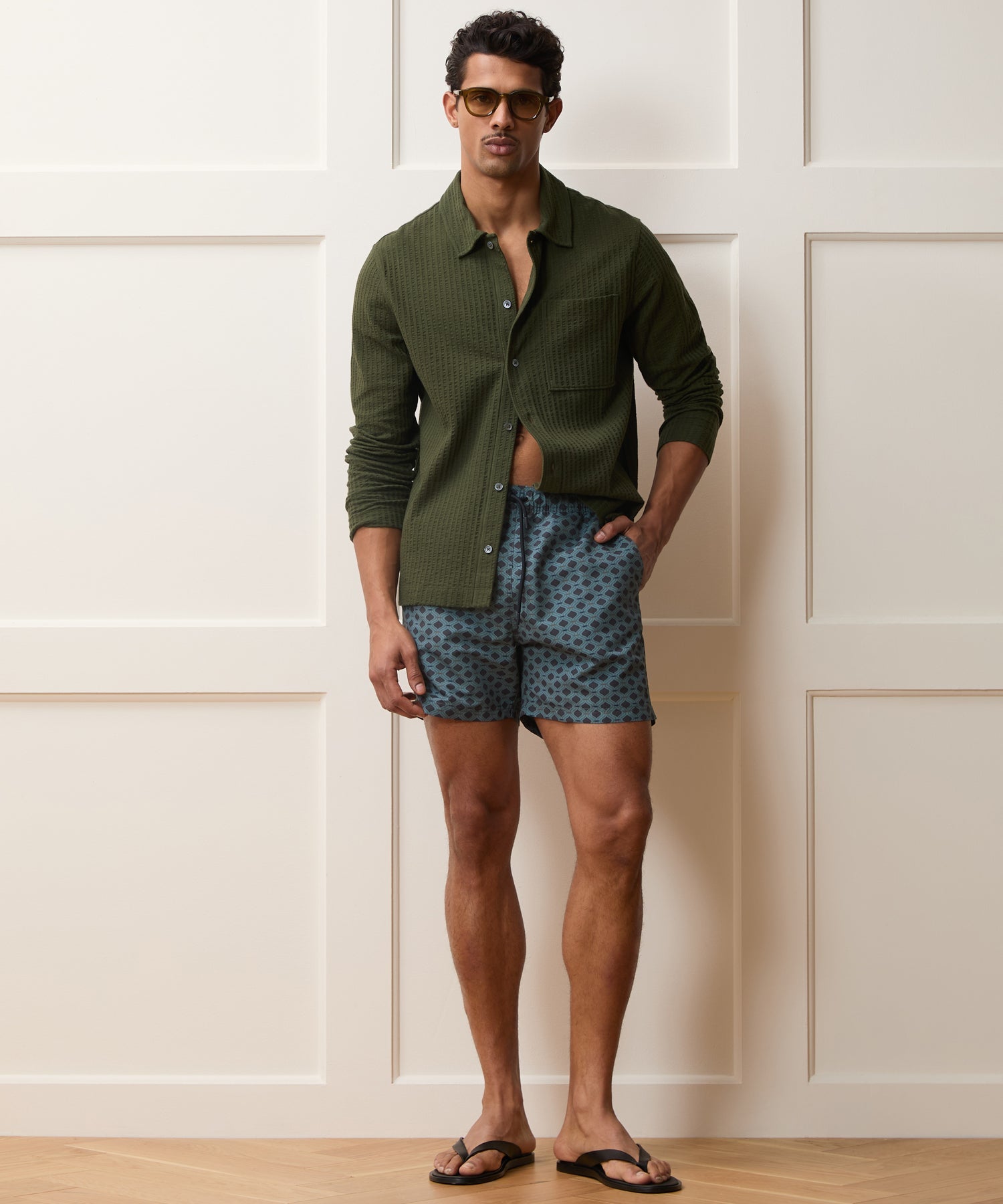 Knit Seersucker Shirt