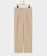 Italian Linen-Silk Herringbone Wythe Trouser