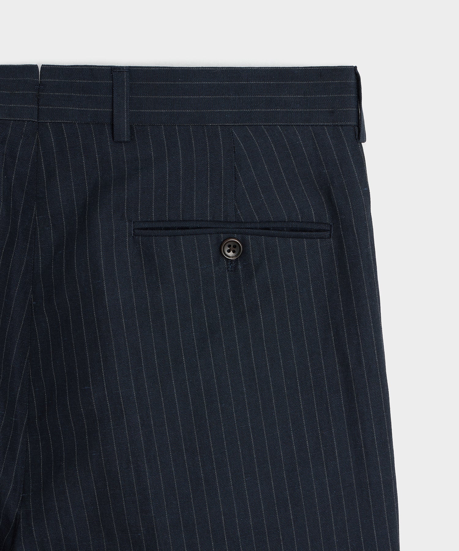 Italian Linen-Cotton Pinstripe Wythe Trouser