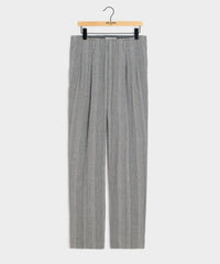Italian Multi-Stripe Linen Hollywood Trouser