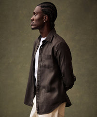 Slim Sea Soft Irish Linen Point Collar Shirt