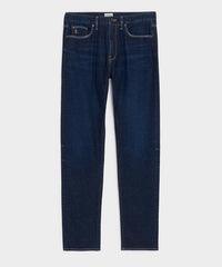 High-Rise Slim Stretch Jean in Dark Indigo
