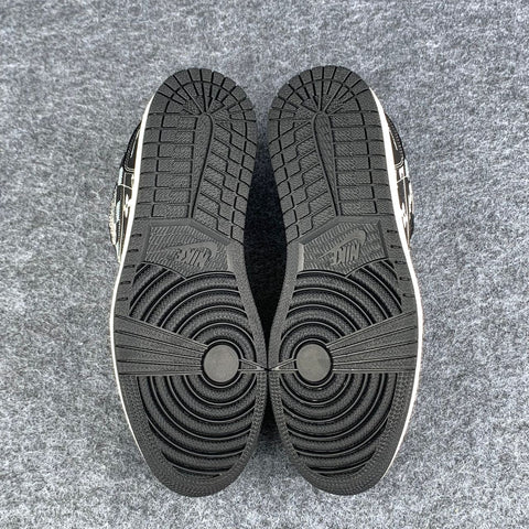 Custom Air Jordan 1 Low 'Noir Loom'
