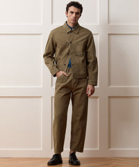 Relaxed Barrel Jean in Brown