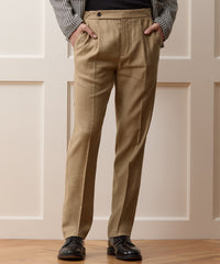 Italian Linen Side Tab Trouser