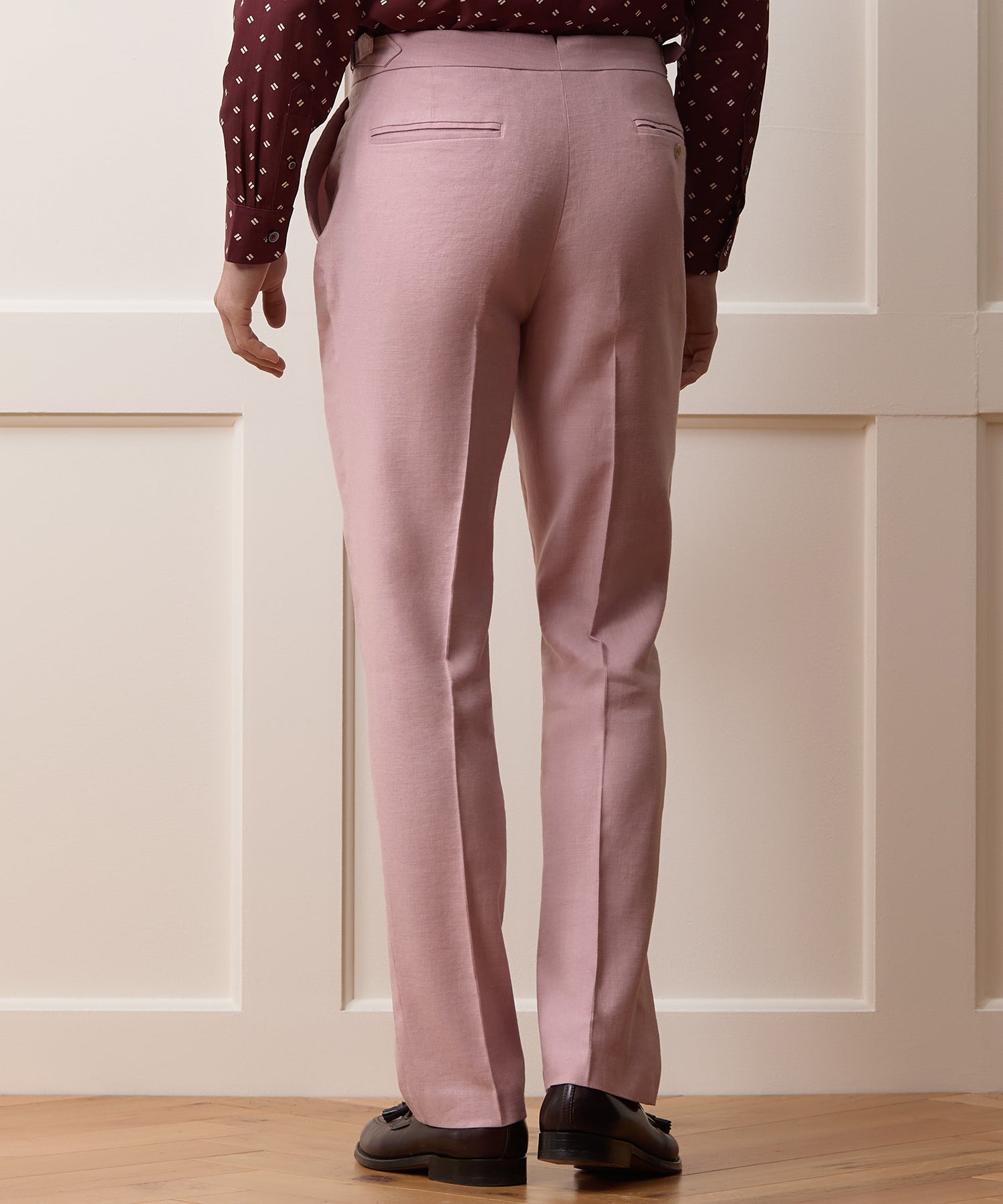 Italian Linen Side Tab Trouser