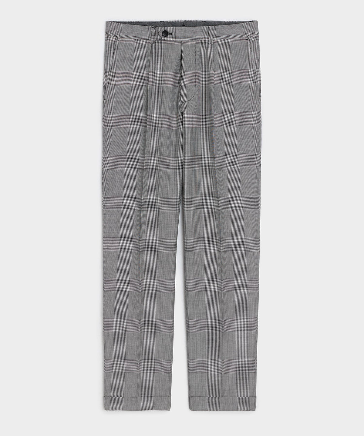 Italian Wool Glen Plaid Madison Trouser