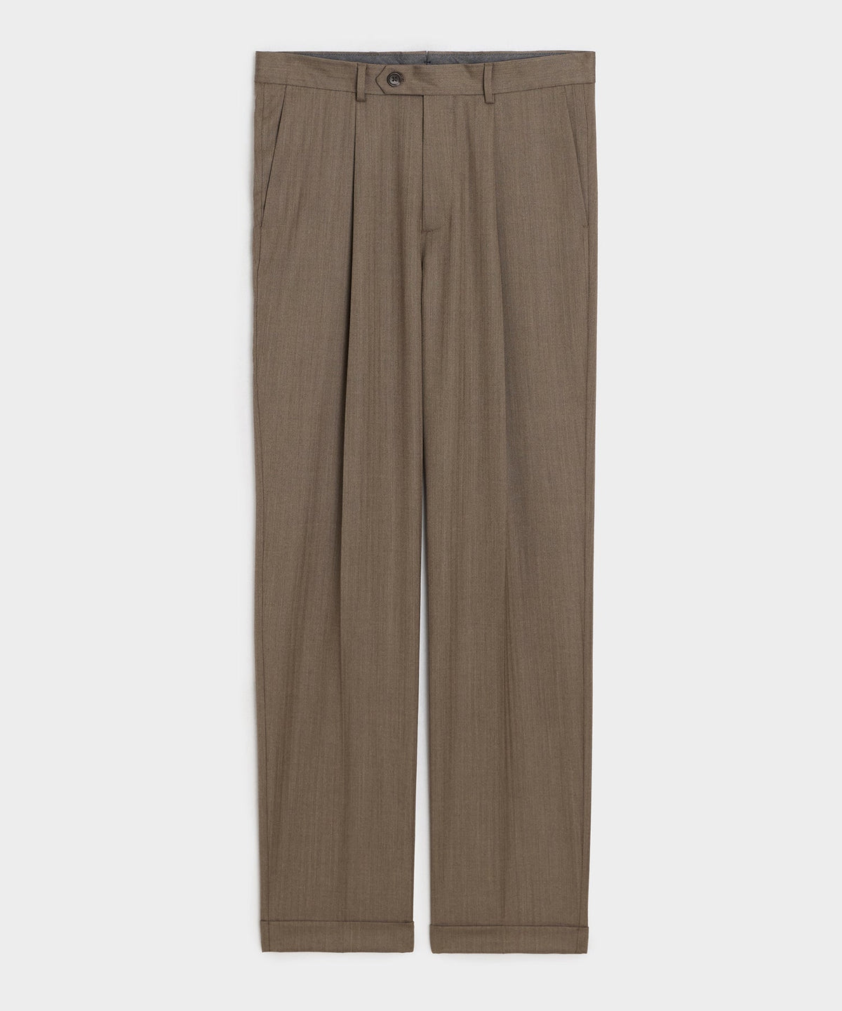 Italian Wool Herringbone Madison Trouser