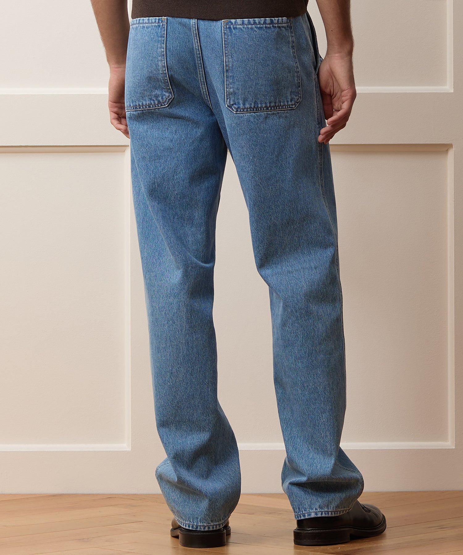 Belted Denim Trouser