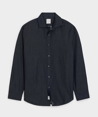 Chambray Spread Collar Dress Shirt