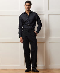 Chambray Spread Collar Dress Shirt