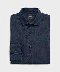 Chambray Spread Collar Dress Shirt