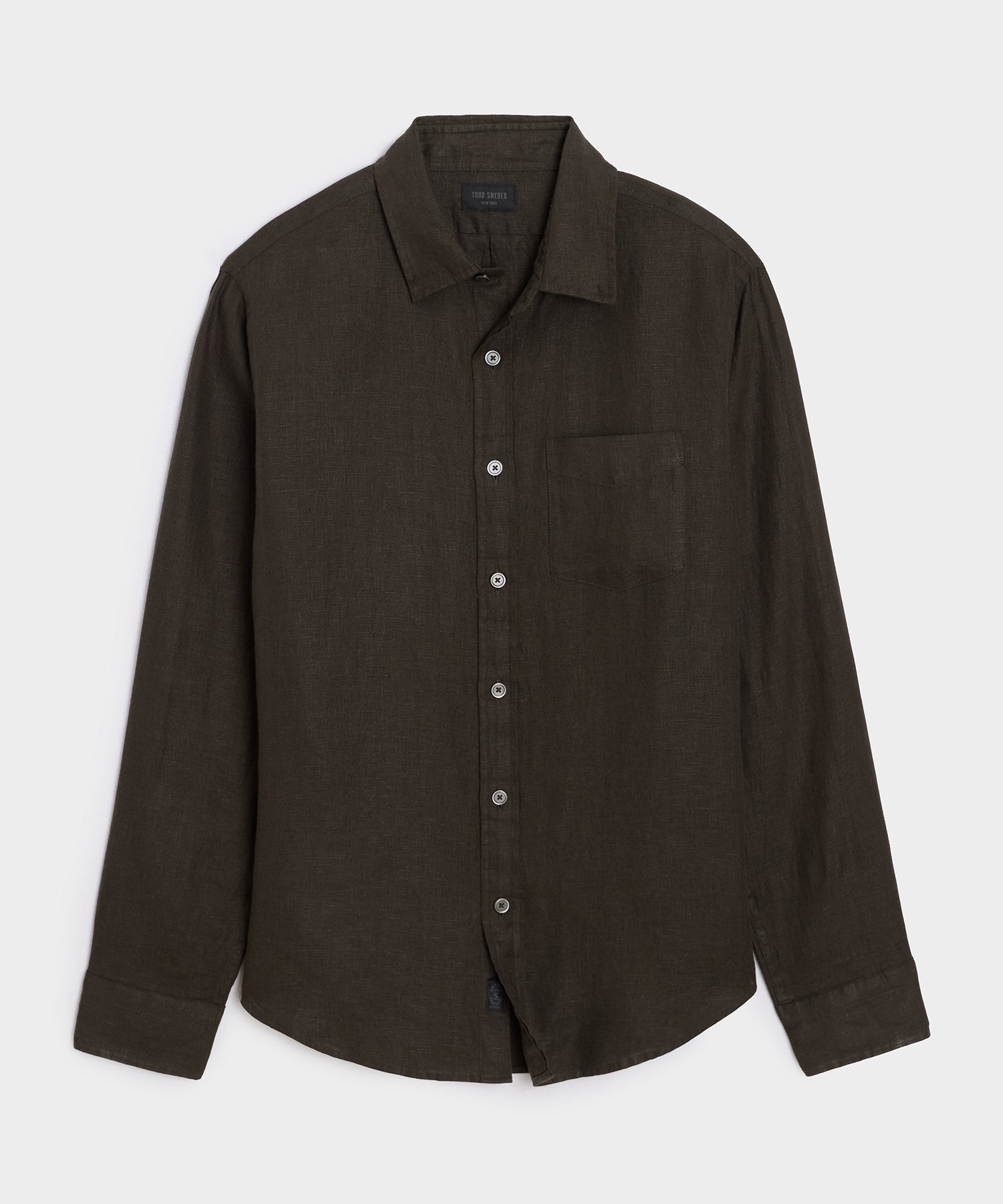 Slim Sea Soft Irish Linen Point Collar Shirt