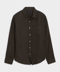 Slim Sea Soft Irish Linen Point Collar Shirt