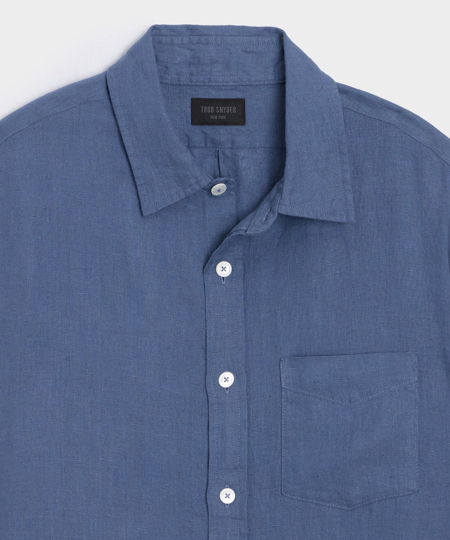 Slim Sea Soft Irish Linen Point Collar Shirt