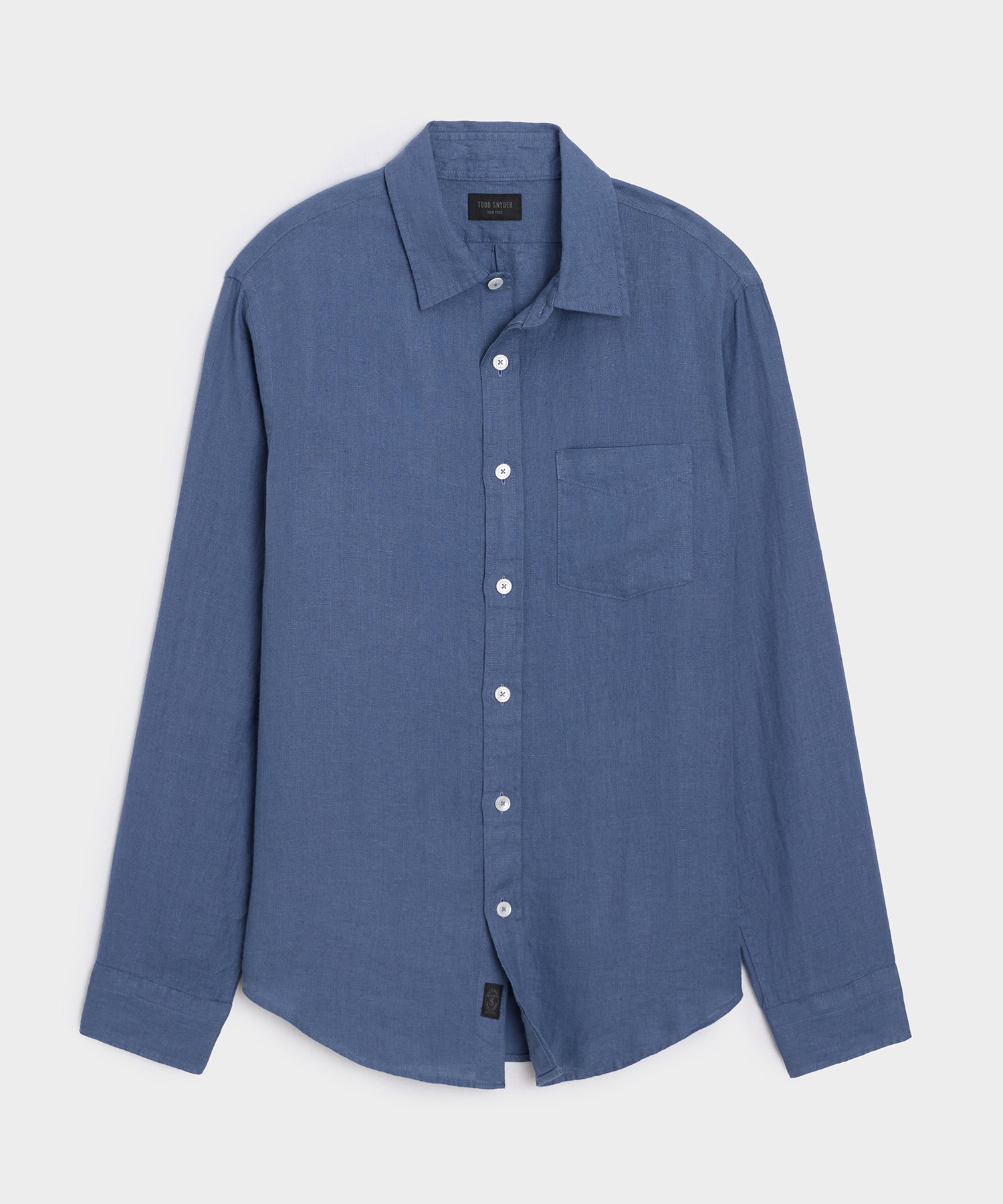 Slim Sea Soft Irish Linen Point Collar Shirt