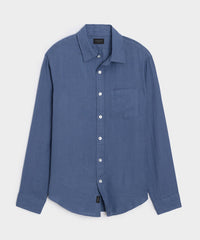 Slim Sea Soft Irish Linen Point Collar Shirt