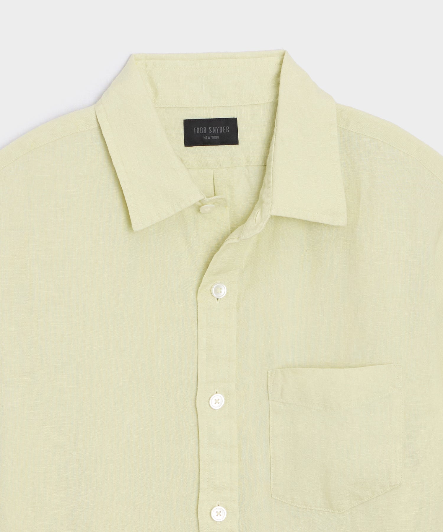 Slim Sea Soft Irish Linen Point Collar Shirt