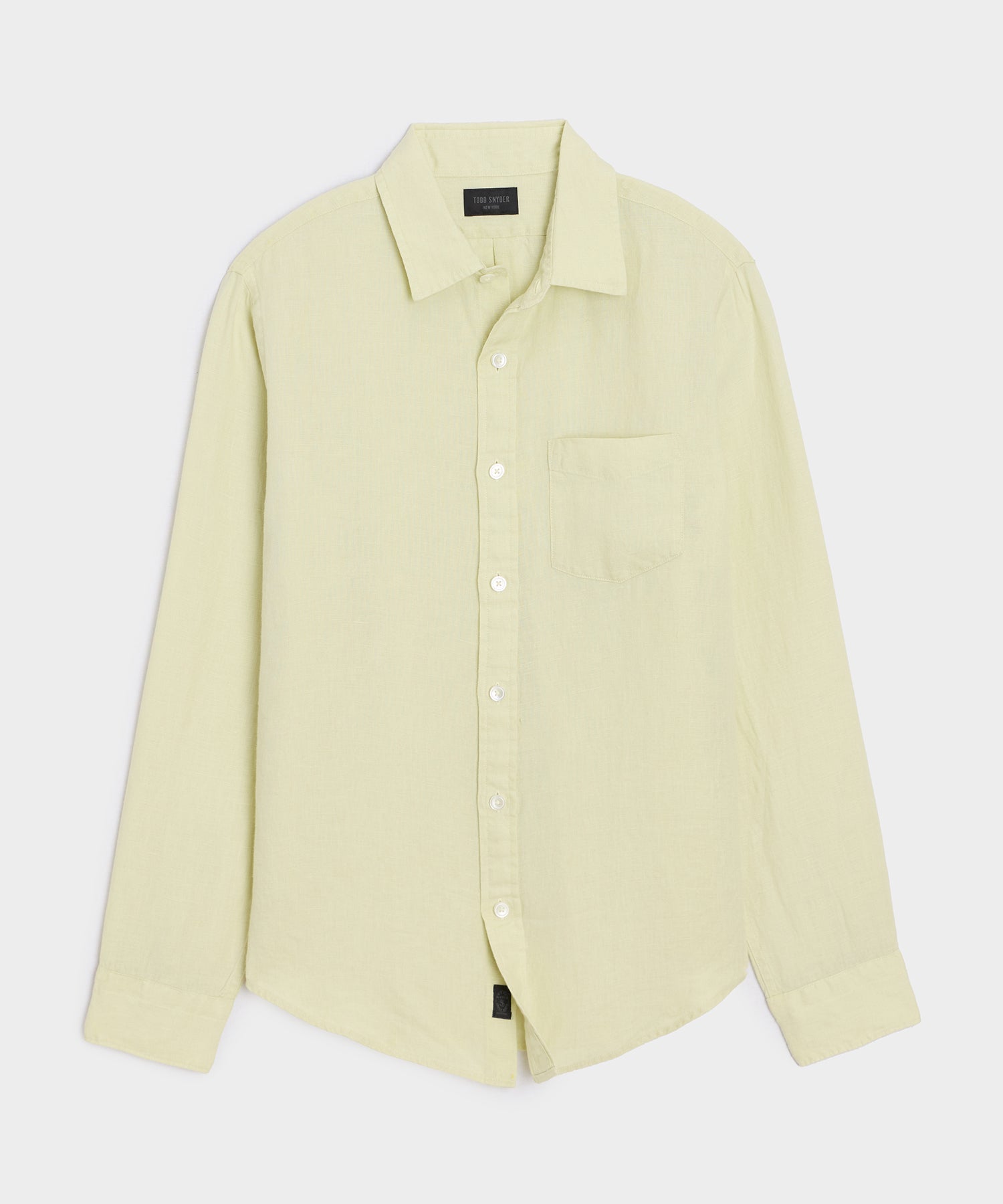 Slim Sea Soft Irish Linen Point Collar Shirt