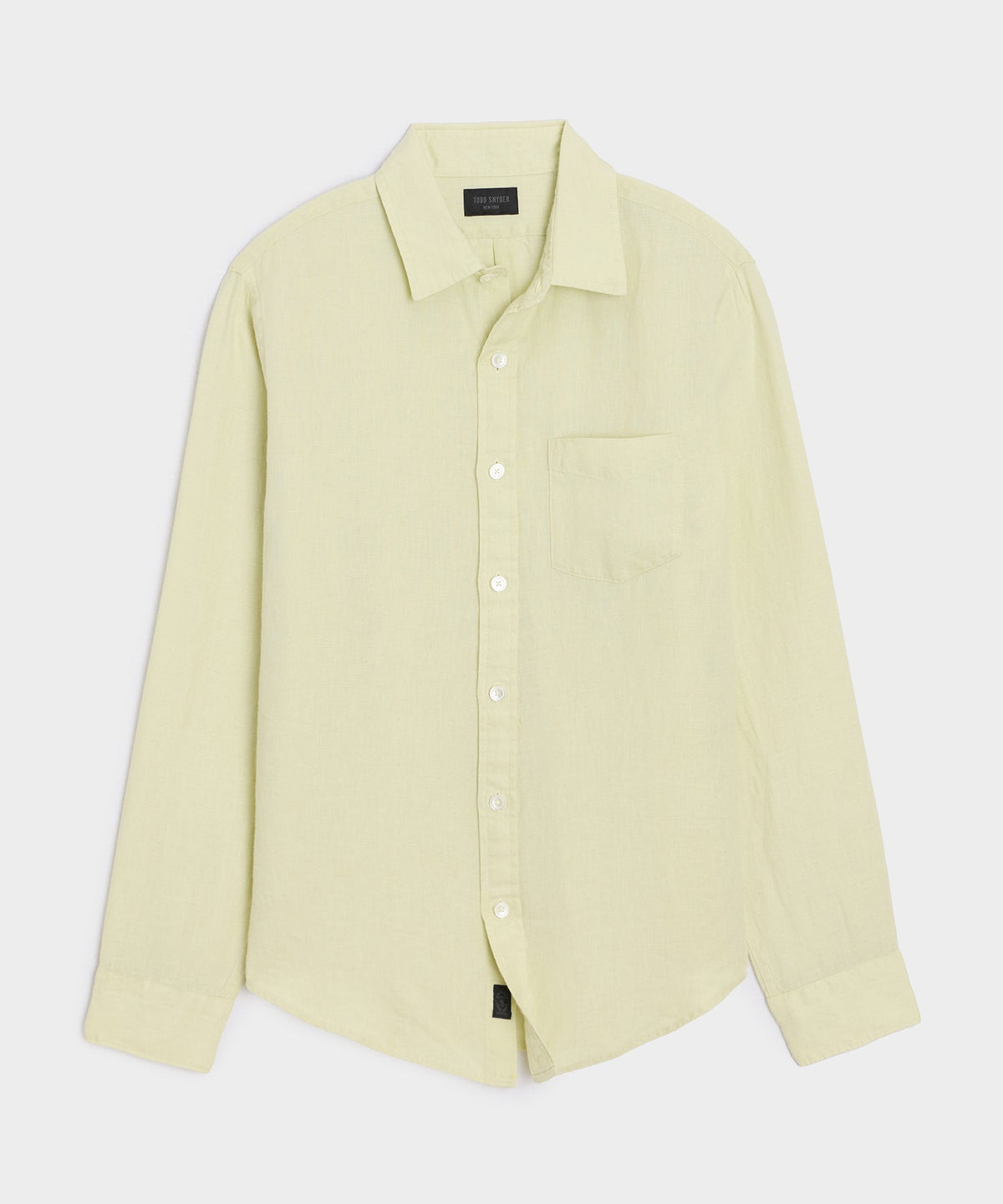 Slim Sea Soft Irish Linen Point Collar Shirt