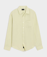 Slim Sea Soft Irish Linen Point Collar Shirt