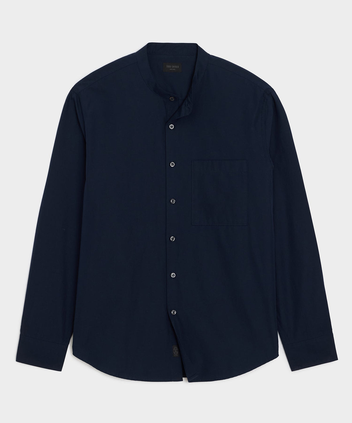 Poplin Band Collar Big Shirt