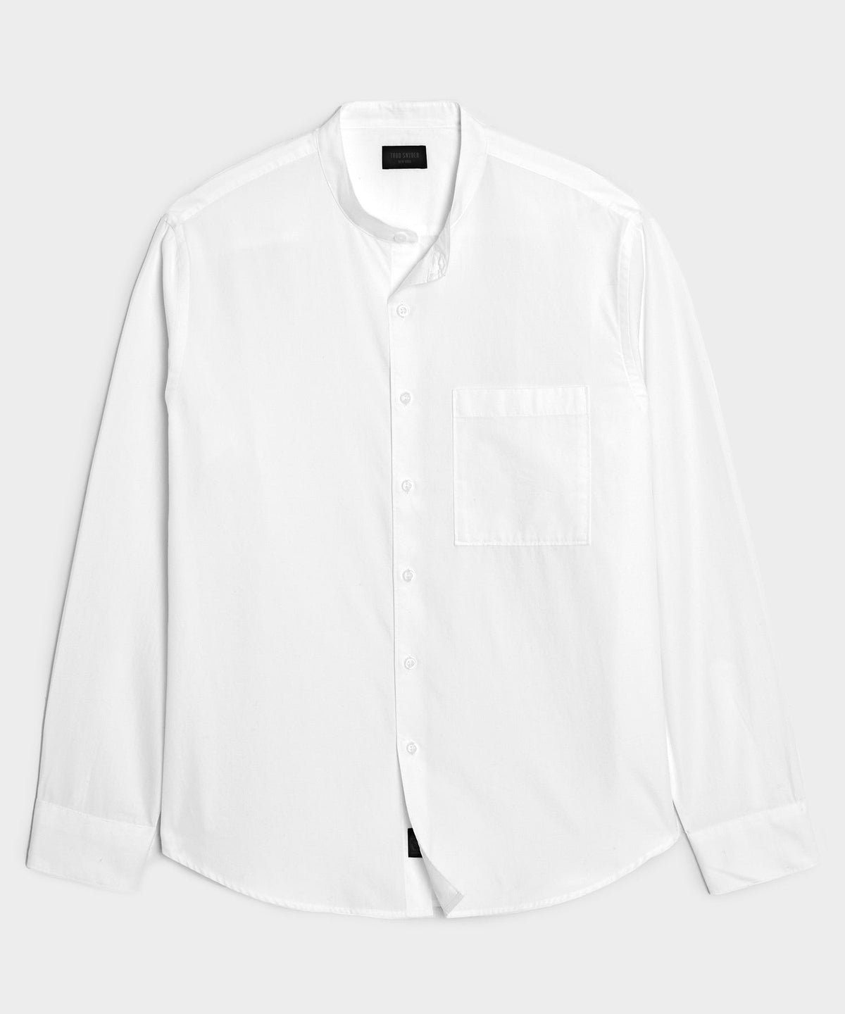 Poplin Band Collar Big Shirt