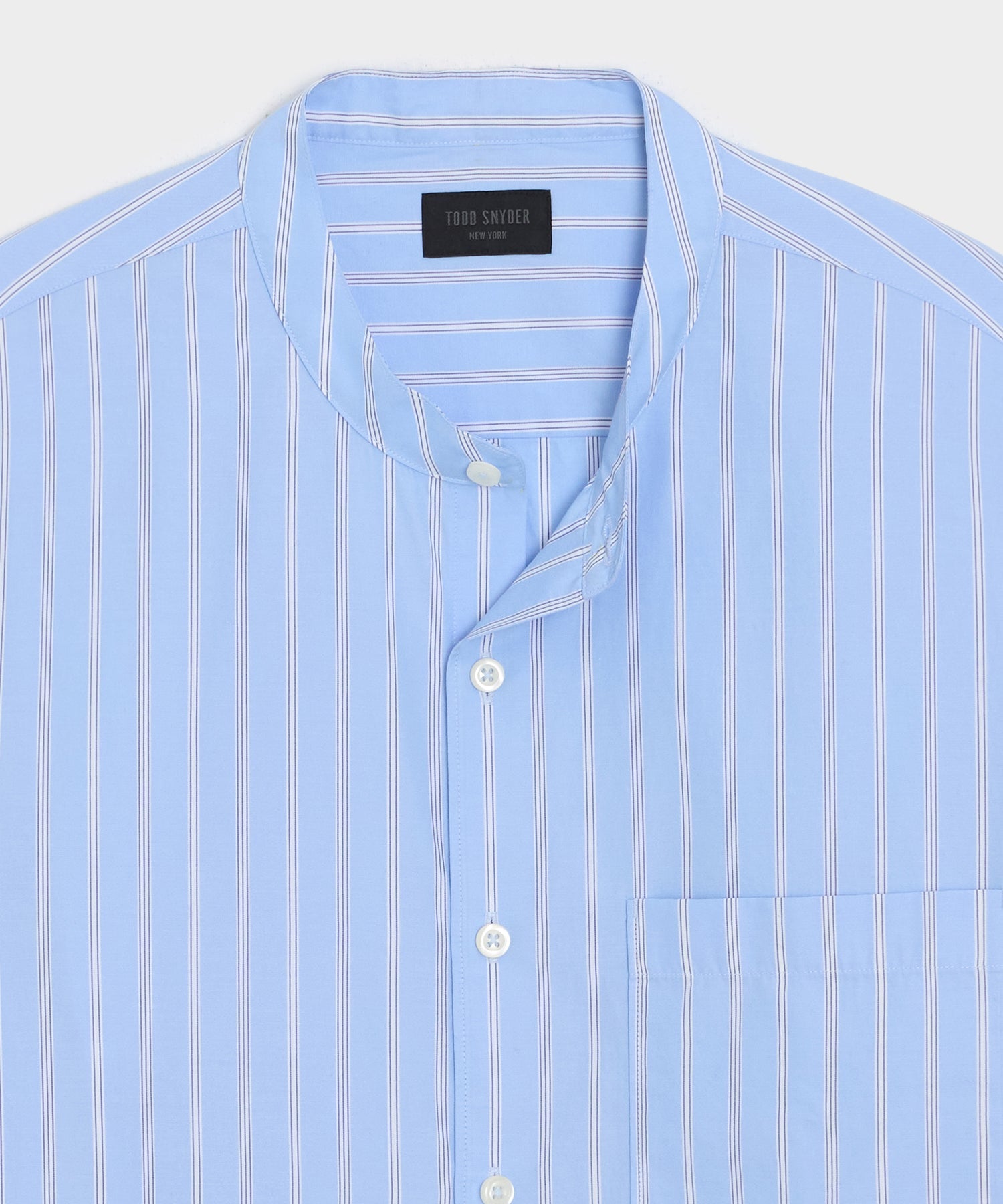 Poplin Band Collar Big Shirt