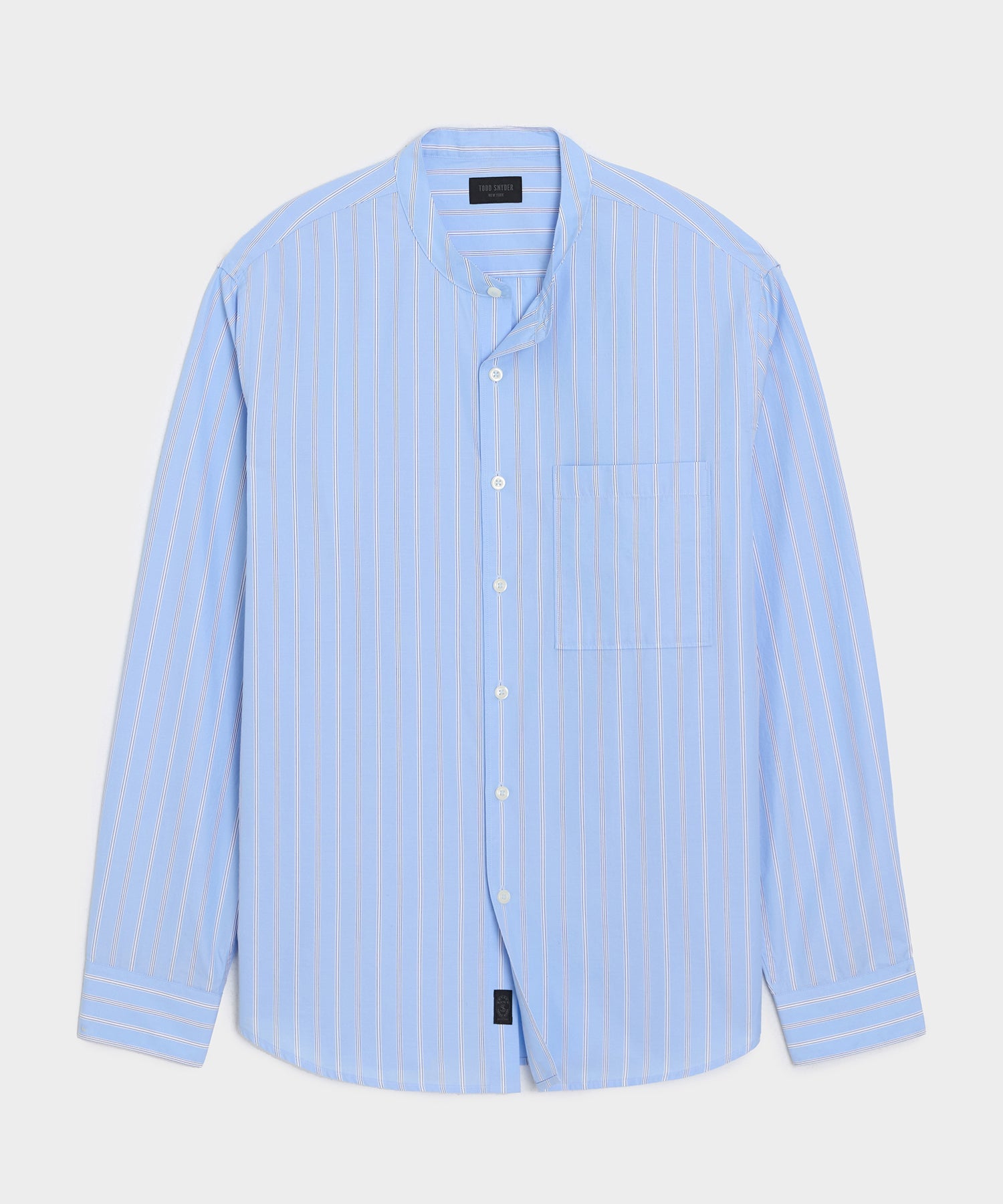 Poplin Band Collar Big Shirt