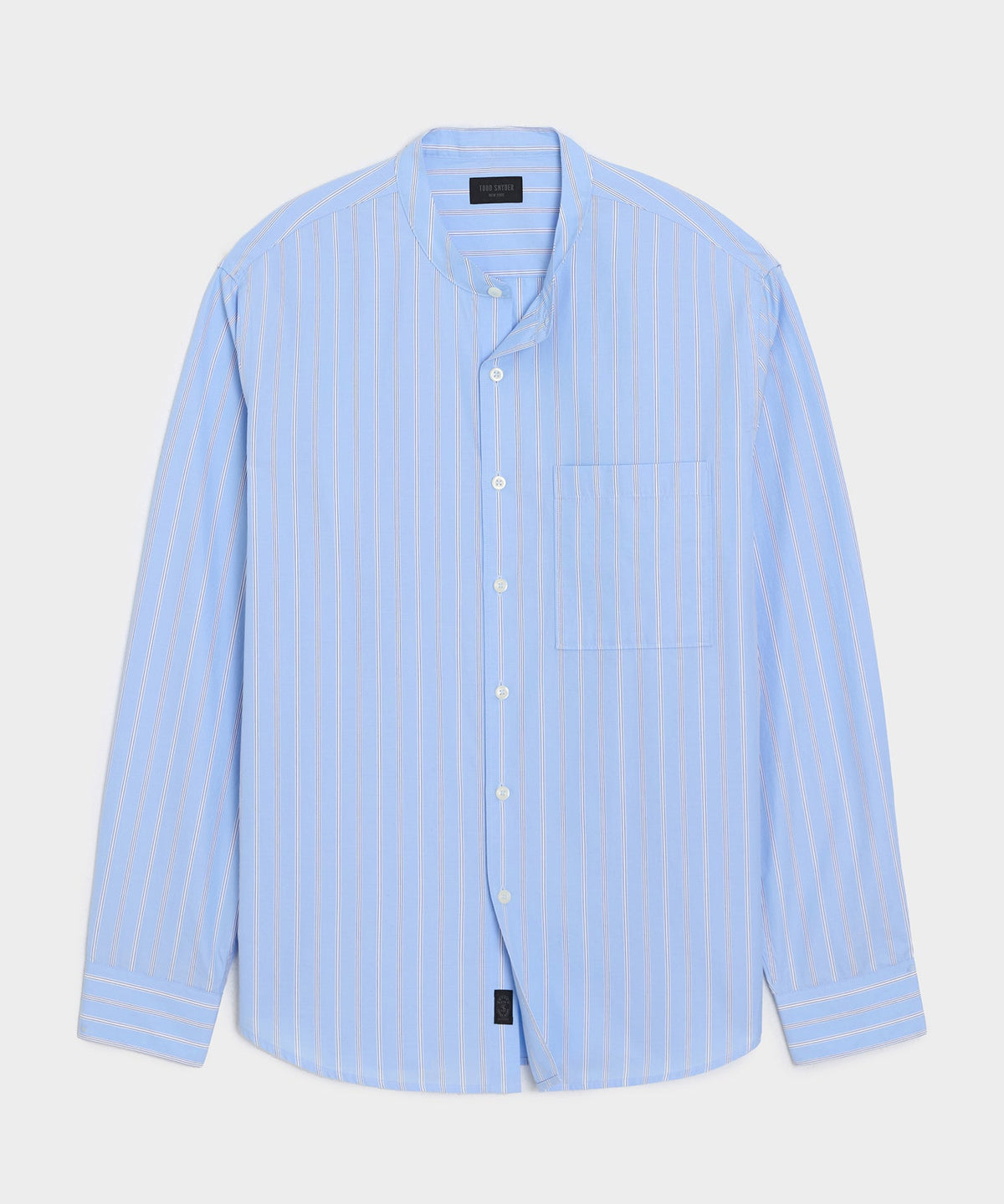 Poplin Band Collar Big Shirt