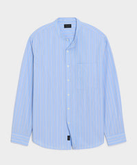 Poplin Band Collar Big Shirt