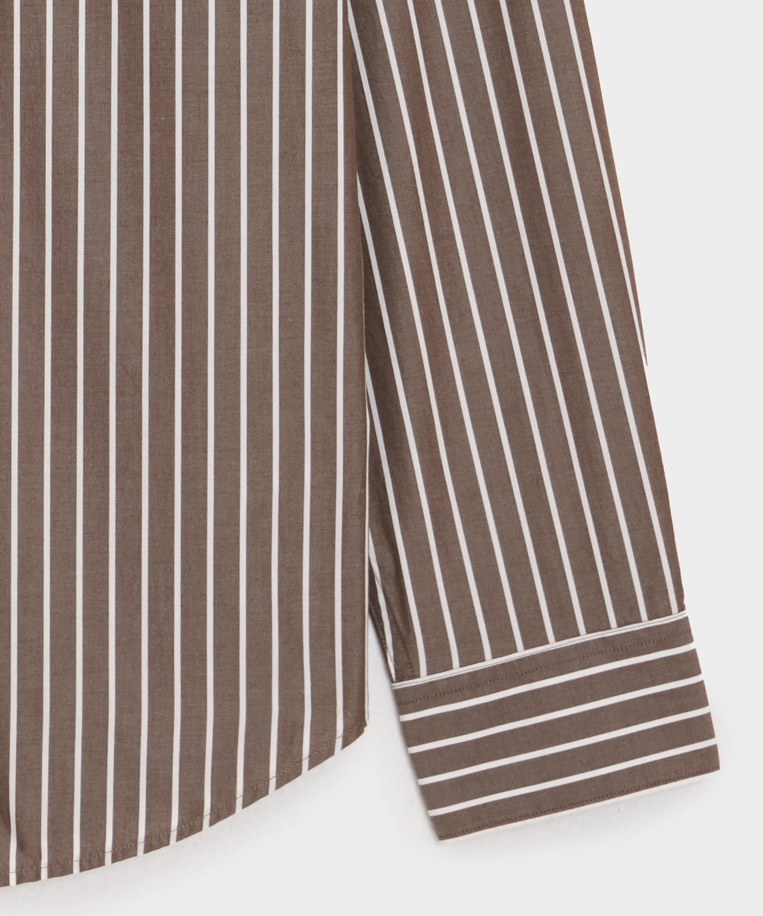 Poplin Band Collar Big Shirt