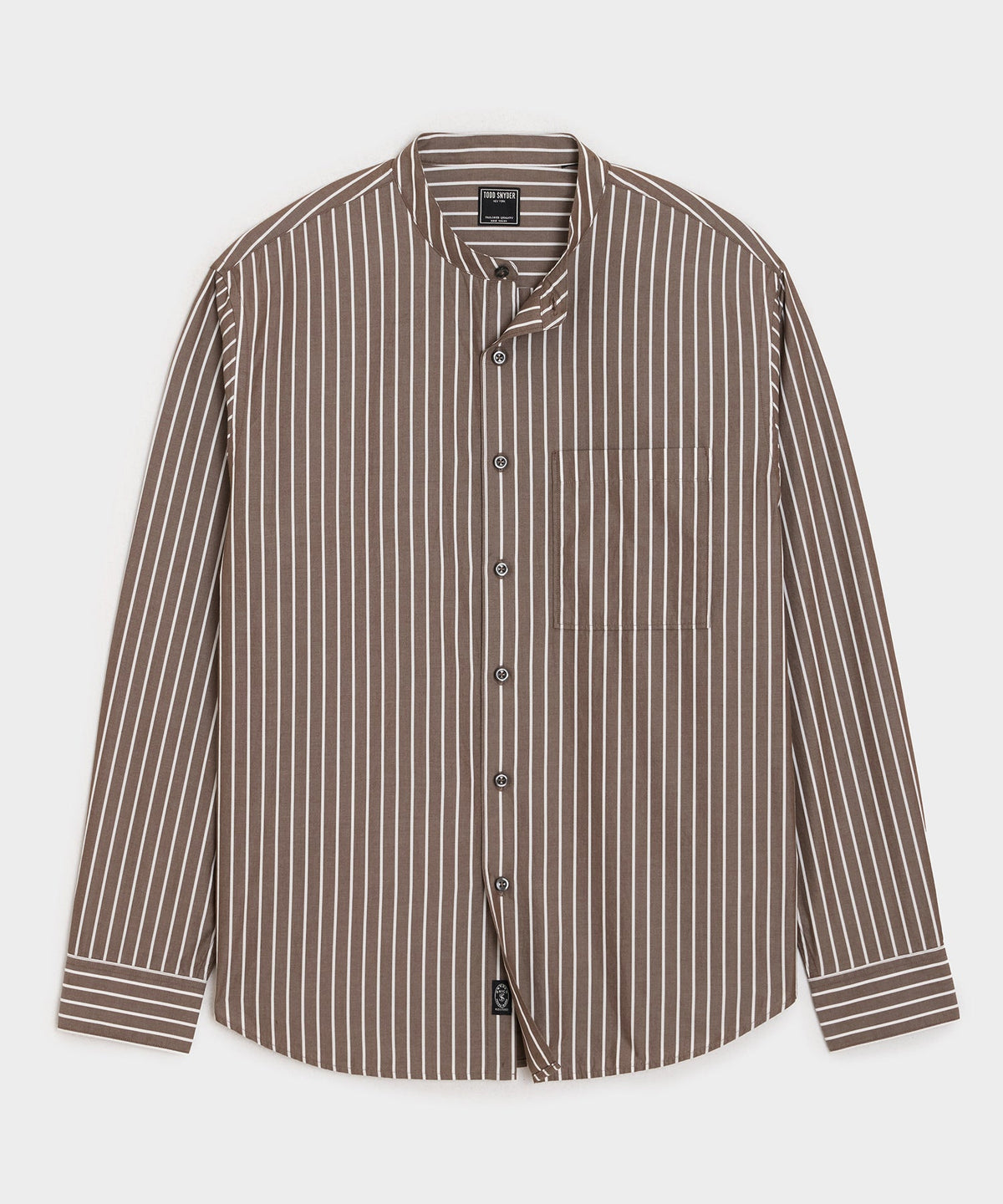 Poplin Band Collar Big Shirt