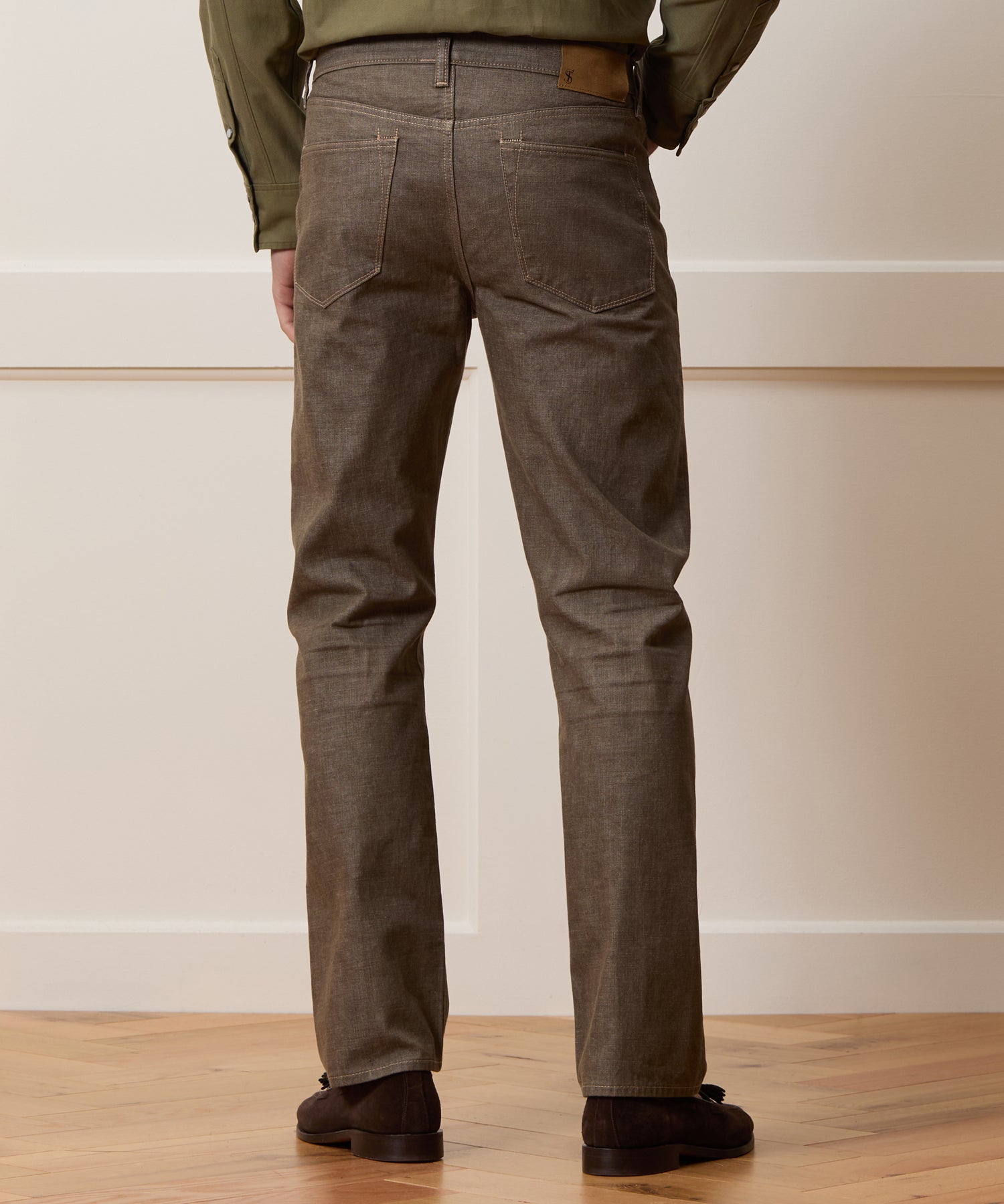 Straight Fit Lightweight Japanese Selvedge Jean in Whiskey