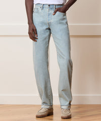Straight Fit Selvedge Jean in Light Indigo