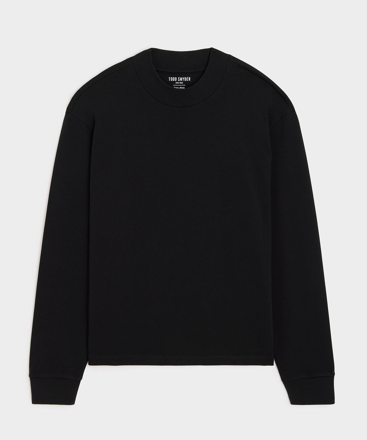 Boxy Jersey Mockneck Tee