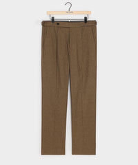 Italian Heathered Cotton Side Tab Trouser