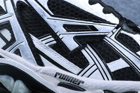Custom Balenciaga Runner Sneaker LED 'Black White'