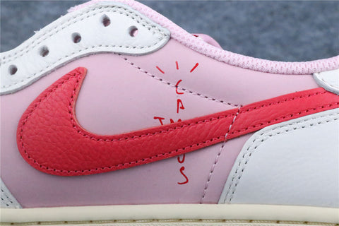 Travis Scott x Air Jordan 1 Retro Low OG 'Sail Tropical Pink' (US Warehouse, No QC)