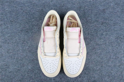 Travis Scott x Air Jordan 1 Retro Low OG 'Shy Pink' (US Warehouse, No QC)