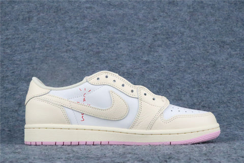 Travis Scott x Air Jordan 1 Retro Low OG 'Shy Pink' (US Warehouse, No QC)