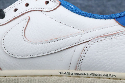Fragment Design x Travis Scott x Air Jordan 1 Retro Low OG SP 'Sail Military Blue' (US Warehouse, No QC)